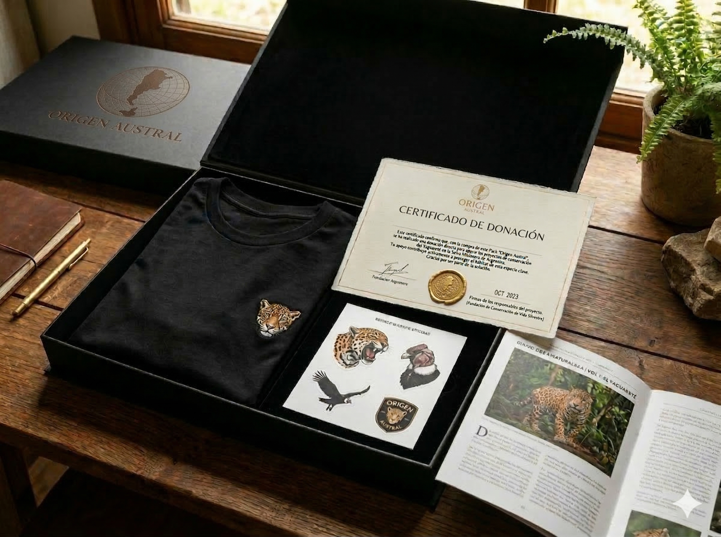 Caja abierta de la edición Yaguareté